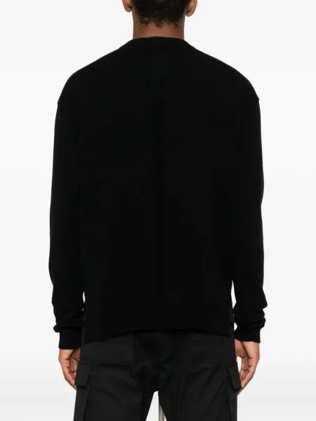 Pulover Rick Owens cu decolteu rotund negru