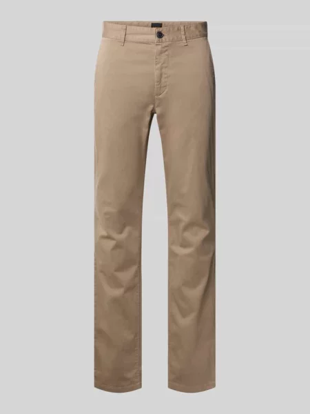 Chinosy o kroju slim fit z mieszanki bawełny Boss Orange