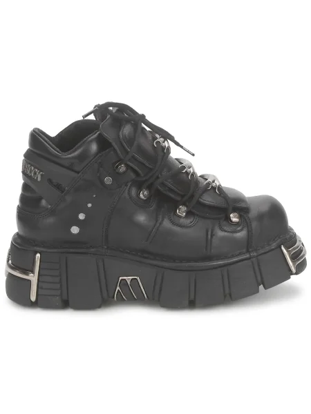 Pantofi New Rock din piele negru