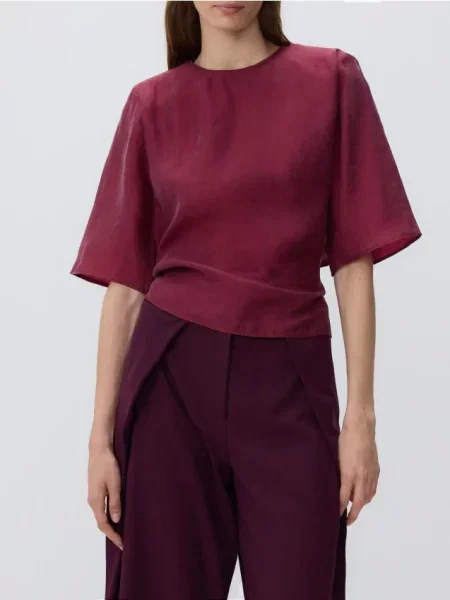 Reserved Блузка з додаванням ліоцелу рожевий