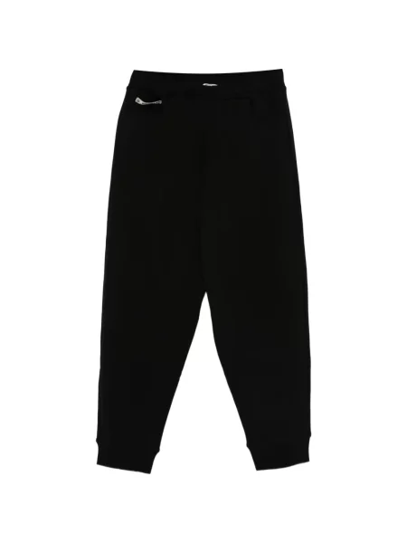 Běžecké kalhoty Moschino s autogramem černé