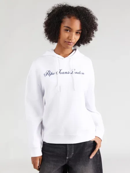 Geacă de blugi Pepe Jeans alb