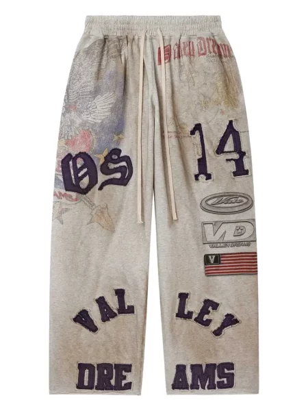 Pantaloni Vale alergare gri