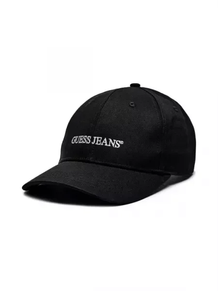 Guess Jeans Șapcă baseball EMBRO negru