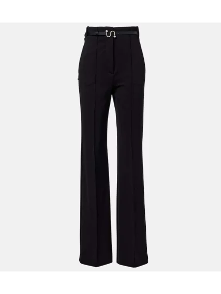 Spodnie Sportmax z wysoką talią czarne