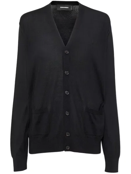 Cardigan Dsquared2 de lână negru