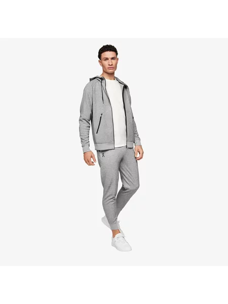 Mikina S Kapucou On Zipped Hoodie šedá