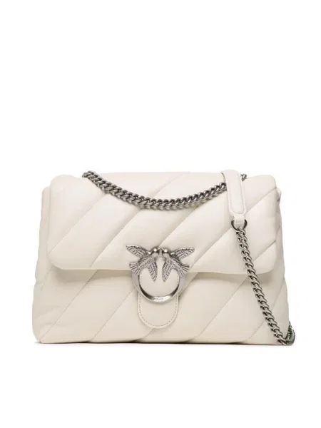Pinko crossbody torba za žene kožna bež