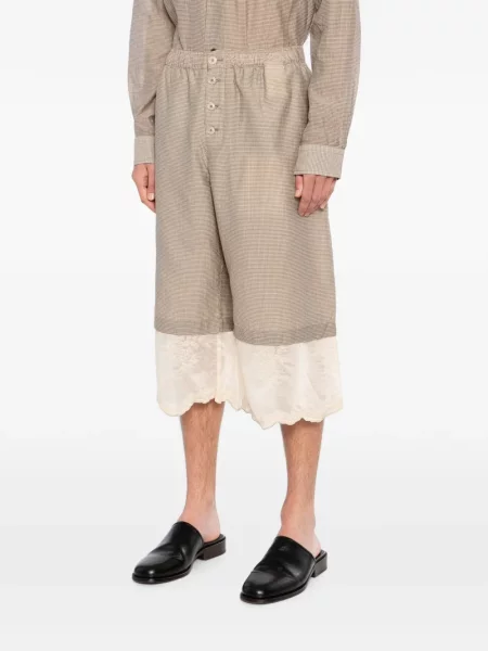 Pantaloni scurți Our Legacy cu volane maro