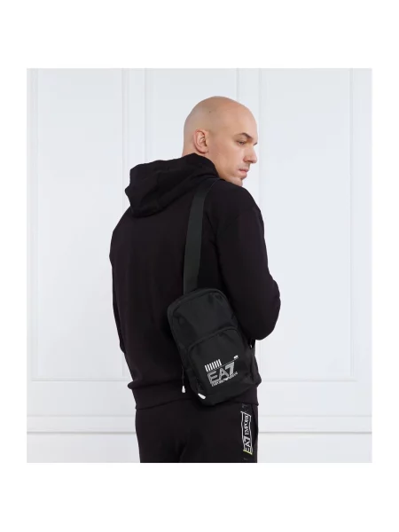 Ledvinka Emporio Armani Train Core 25 l black/white logo bílá