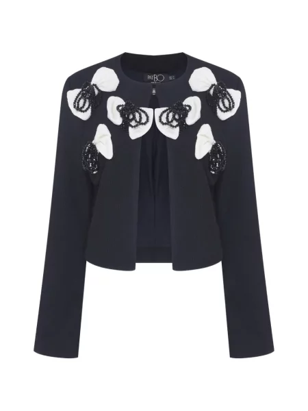 Geacă Patbo cu mărgele albastru