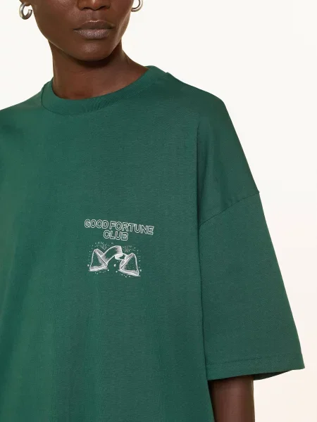 Karo Kauer Koszulka Oversize Good Fortune gruen zielona