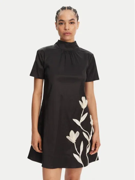 STAUD Rochie cocktail Ilana negru