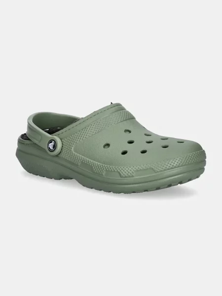 Natikači Crocs Classic Lined Clog zelena