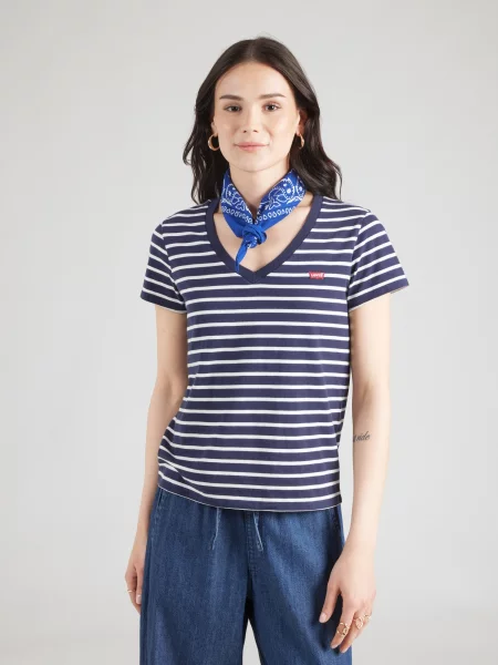 LEVI'S ® Tričko PERFECT námornícka modrá biela