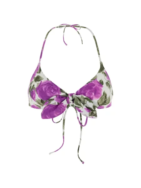 Top Chloé cu model floral cu imagine alb