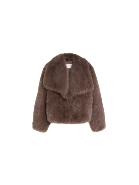 Bershka Prechodná bunda hnedá