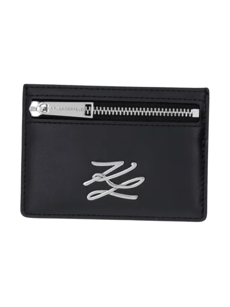 Portfel Karl Lagerfeld z logo czarny
