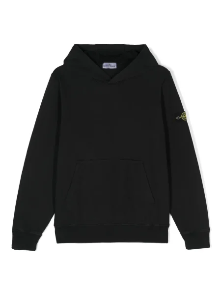Bluza z kapturem dziecięca Stone Island czarna