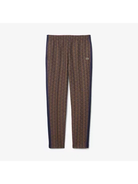 Lacoste Spodnie Dresowe Z Monogramem Paris fioletowy