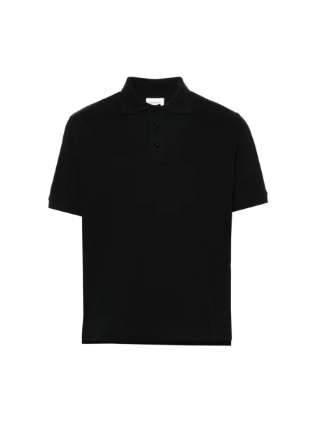 Koszulka polo Saint Laurent z logo czarna