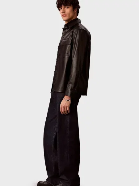 Джинсова куртка Calvin Klein Jeans чорна