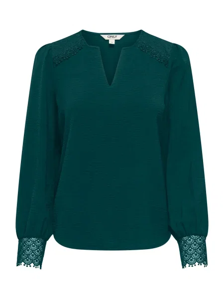 ONLY Bluză ONLCERENA METTE smarald verde