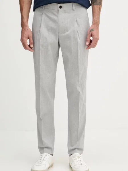 Tommy Hilfiger pantaloni bărbați cu NEW YORK gri