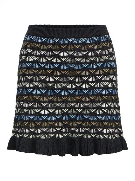 OBJECT Sukně OBJTasha béžová / modrá / červená černá