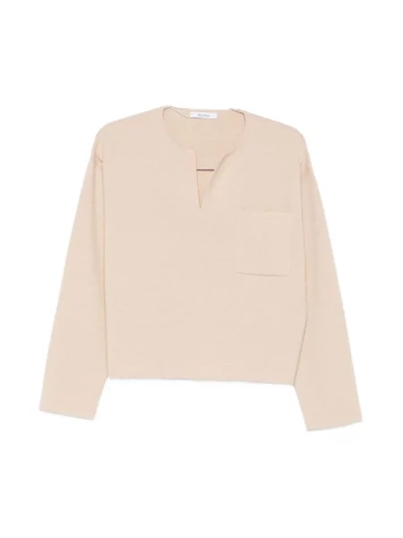 Sweter Max Mara wełniany beżowy