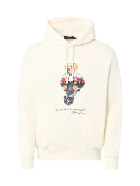 Polo Ralph Lauren bluza z kapturem Mężczyźni S biały