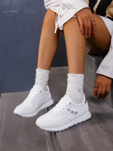 Sneakerși Resti alb