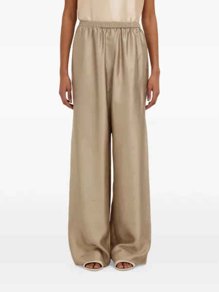 Pantaloni Ferragamo de mătase