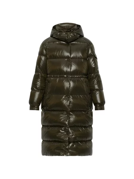 Palton Moncler cu glugă verde