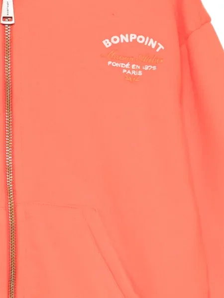 Dětska mikina s kapucí Bonpoint oranžová