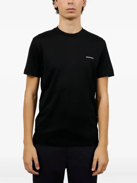 Tricou Emporio Armani cu imagine negru