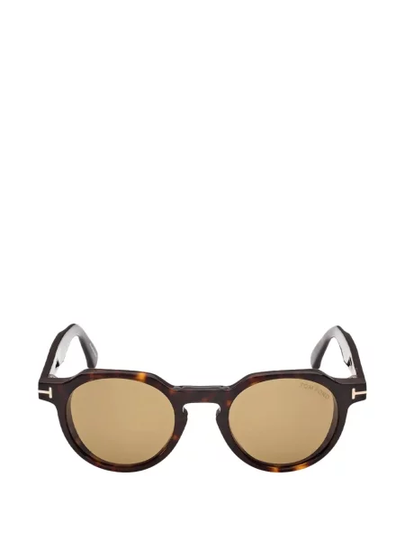 Ochelari de soare Tom Ford Eyewear cu imprimeu geometric maro