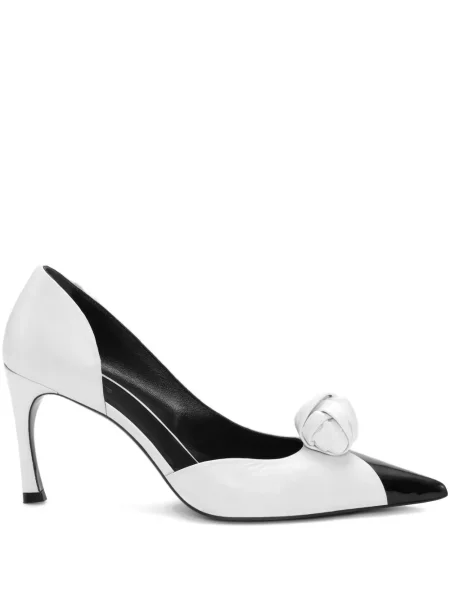 Pantofi cu toc Rotate Birger Christensen din piele alb