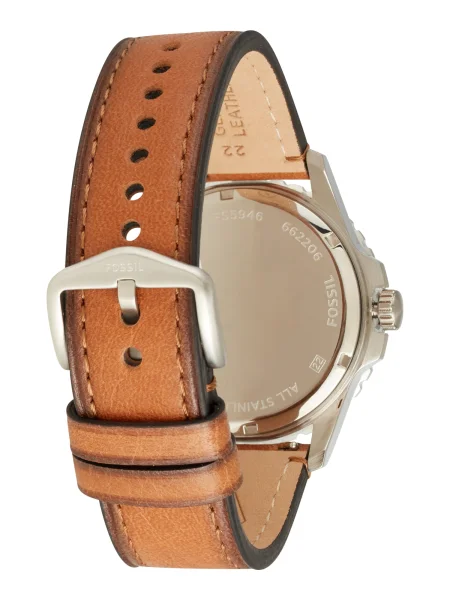 Fossil ceas barbati argintiu albastru