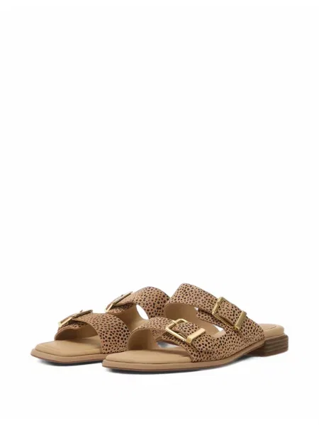 Sandale Clarks cu imagine cu model leopard cu cataramă
