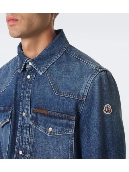 Cămașă de blugi Moncler albastru