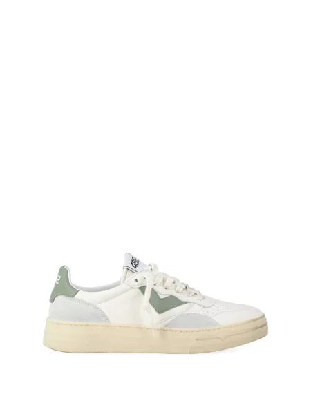 Sneakersy 4b12 skórzane białe