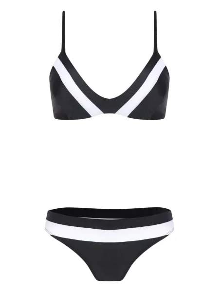 Bikini Lygia & Nanny w paski czarny