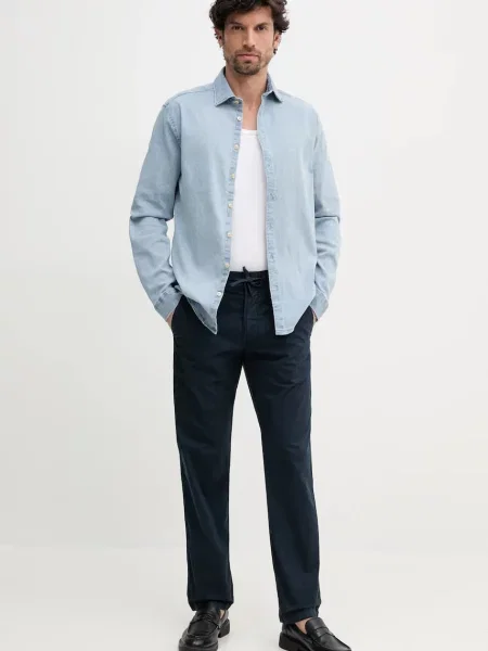 Штани Pepe Jeans PULL ON COMFORT CHINO прямі синій