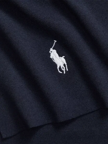 Briaunotas pusiau užtrauktukas zomšinės bokseriai Polo Ralph Lauren balta