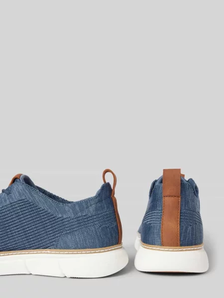 Sneakersy z wyhaftowanym logo model ‘Pasadena’ Bugatti niebieskie