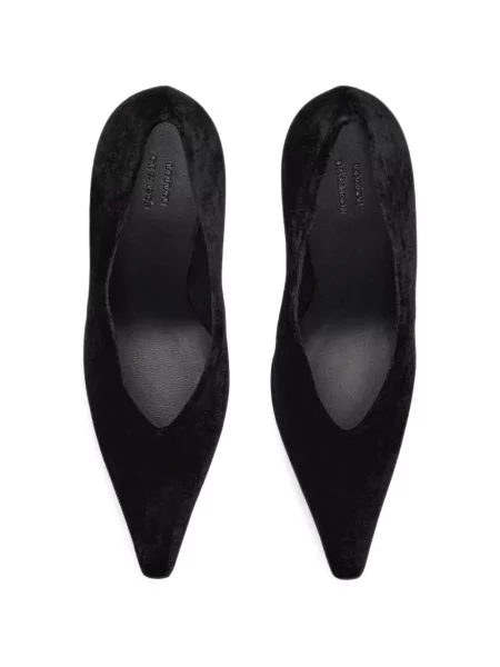 Pantofi cu toc Loulou De Saison de catifea negru