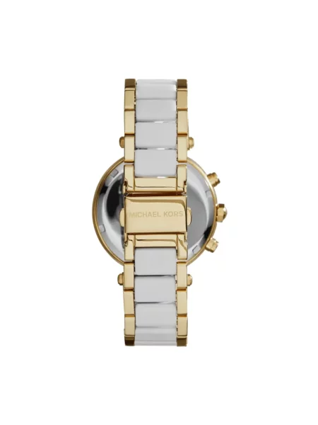 Lniany zegarek Michael Kors żółty