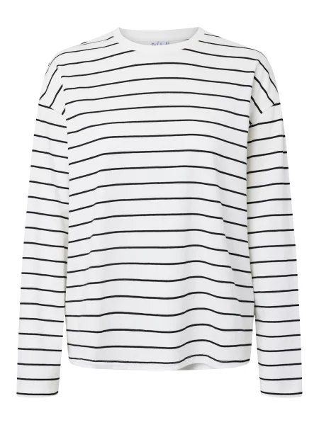PIECES Tricou PCSadie negru alb