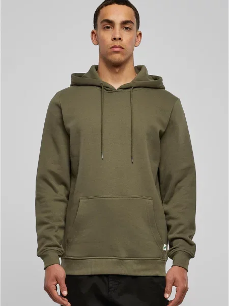 Bluza Urban Classics Organic Basic Hoody Green S zielona